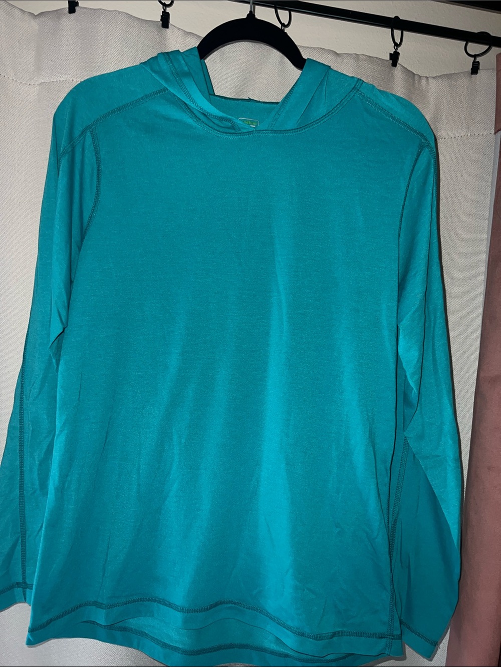 Stio Teal Lightweight Hooded Pullover Size M